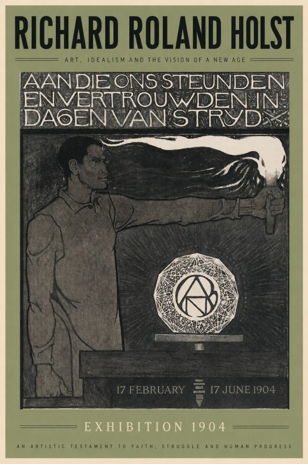 Richard Roland Holst Aan Die Ons Steunden En Vertrouwden in Dagen Van Stryd No2 - Póster