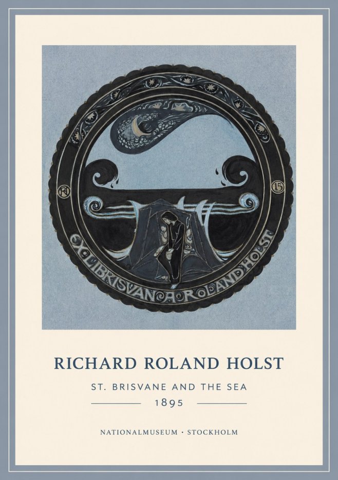 Richard Roland Holst St. Brisvane and the Sea No1 - Póster