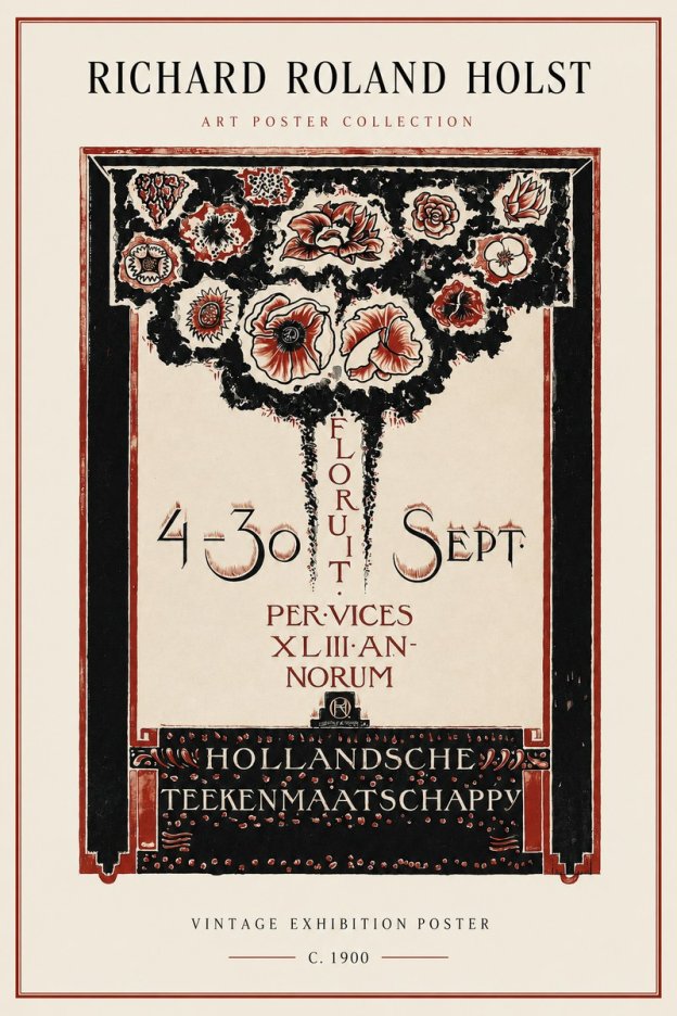 Richard Roland Holst Hollandsche Teekenmaatschappij No2 - Póster