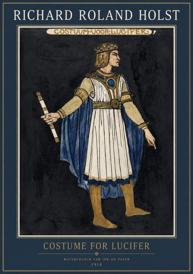 Richard Roland Holst Costume for Lucifer No2 - Póster