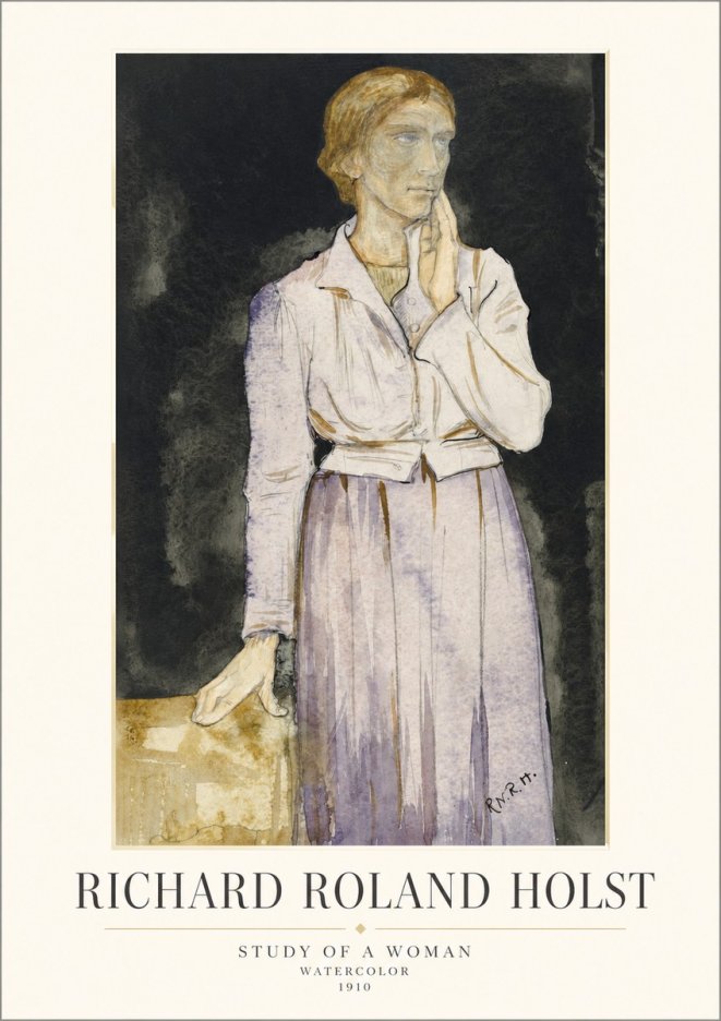 Richard Roland Holst Study of a Woman No1 - Póster