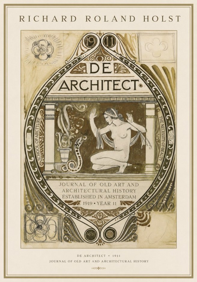 Richard Roland Holst De Architect No1 - Póster