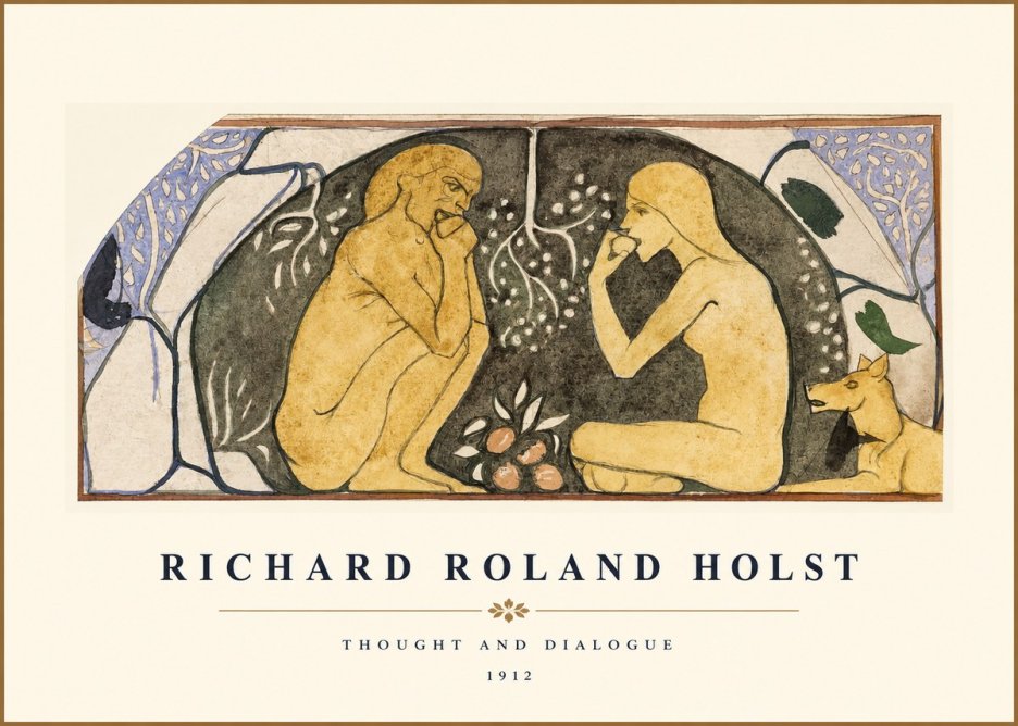 Richard Roland Holst Thought and Dialogue No1 - Póster