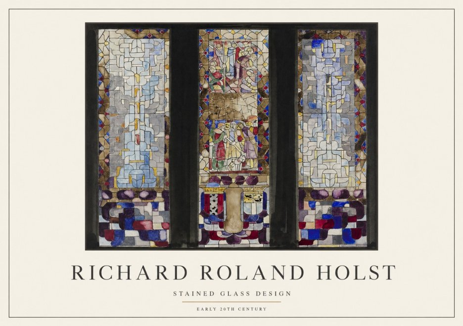 Richard Roland Holst Stained Glass Design No1 - Póster