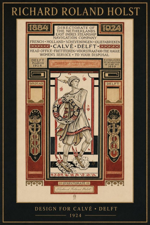 Richard Roland Holst Design for Calvé • Delft No2 - Póster