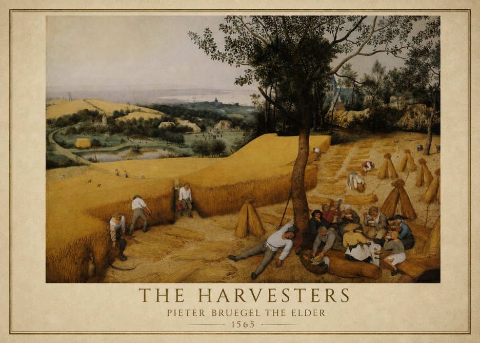 Pieter Bruegel The Harvesters II No1 - Póster