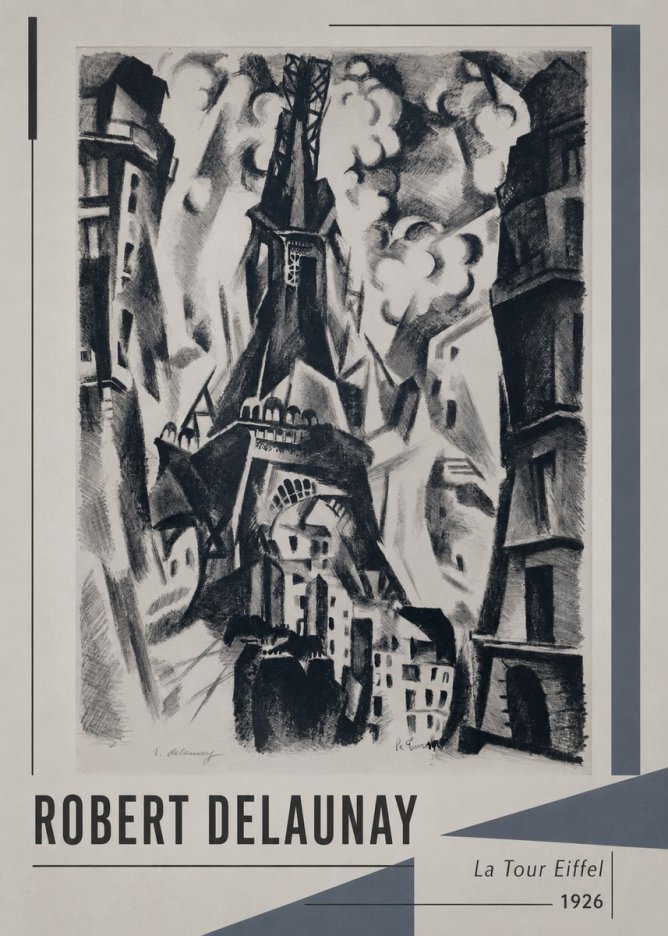 Robert Delaunay La Tour Eiffel No1 - Póster