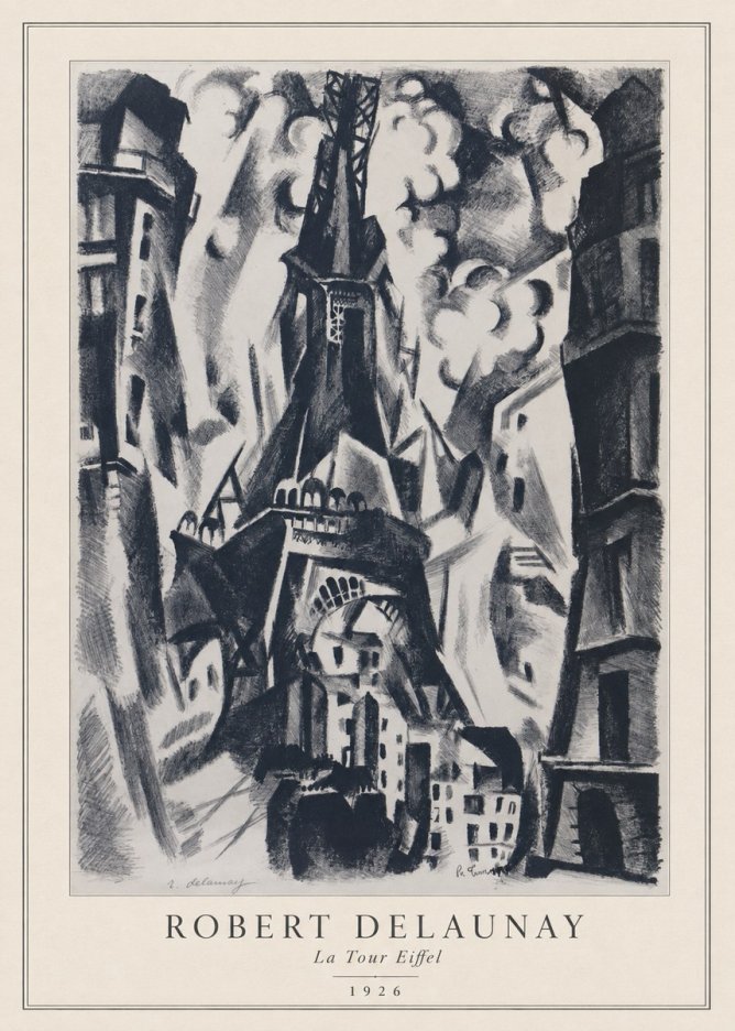 Robert Delaunay La Tour Eiffel No3 - Póster