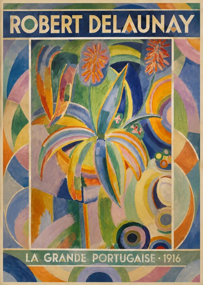 Robert Delaunay La Grande Portugaise I No1 - Póster