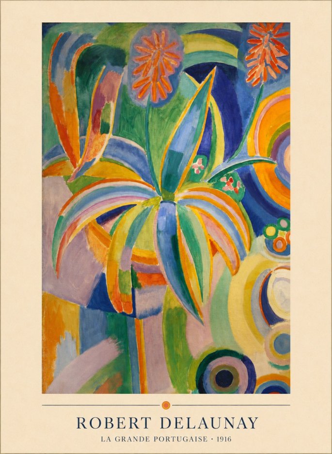 Robert Delaunay La Grande Portugaise I No4 - Póster