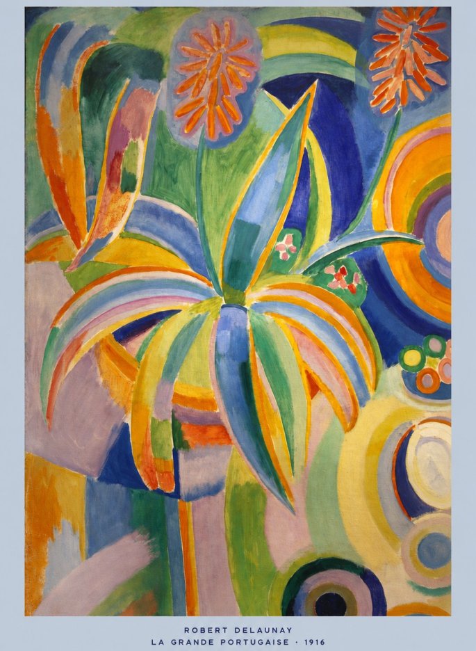 Robert Delaunay La Grande Portugaise I No5 - Póster