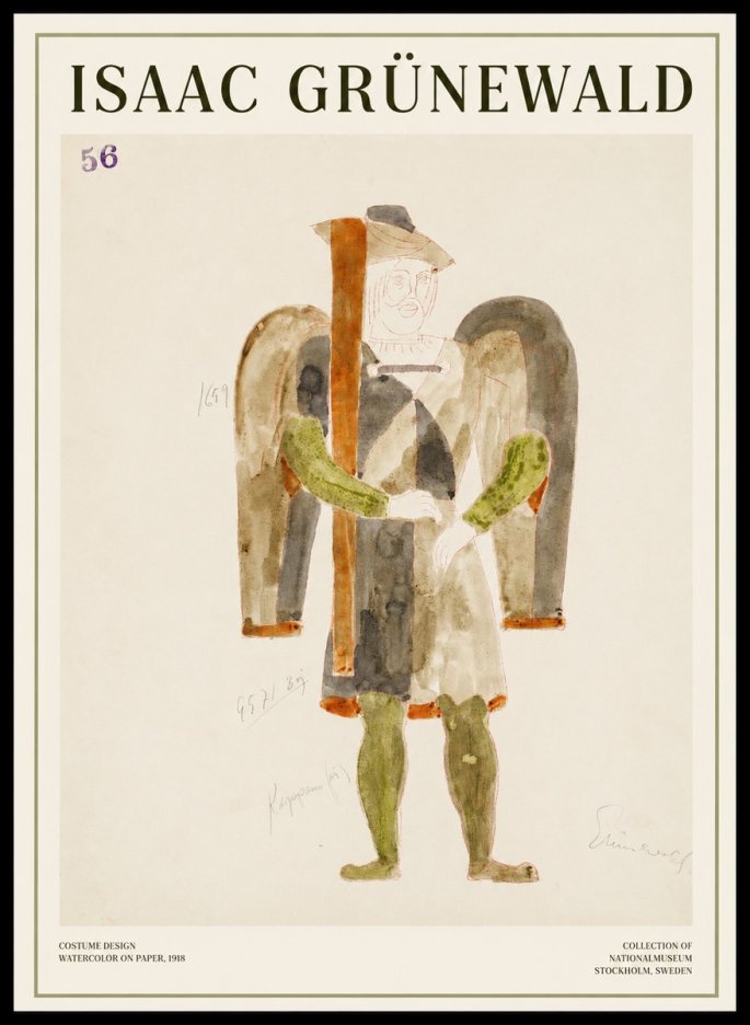Isaac Grünewald Costume Design IV No1 - Póster
