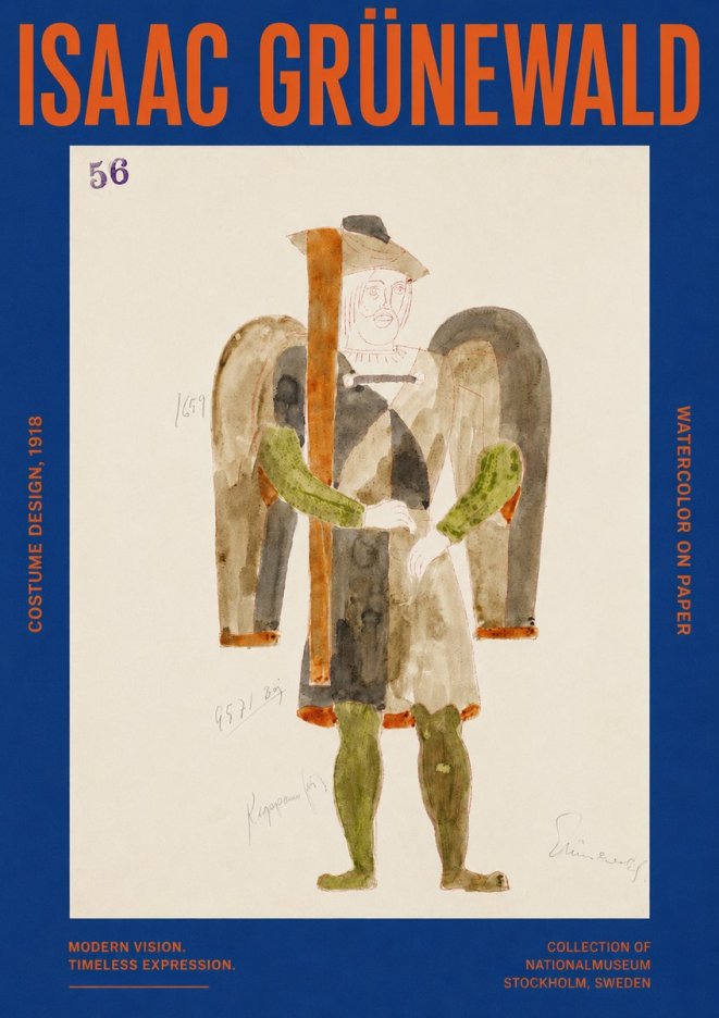 Isaac Grünewald Costume Design IV No2 - Póster
