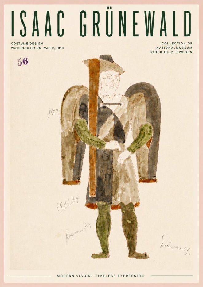Isaac Grünewald Costume Design IV No6 - Póster