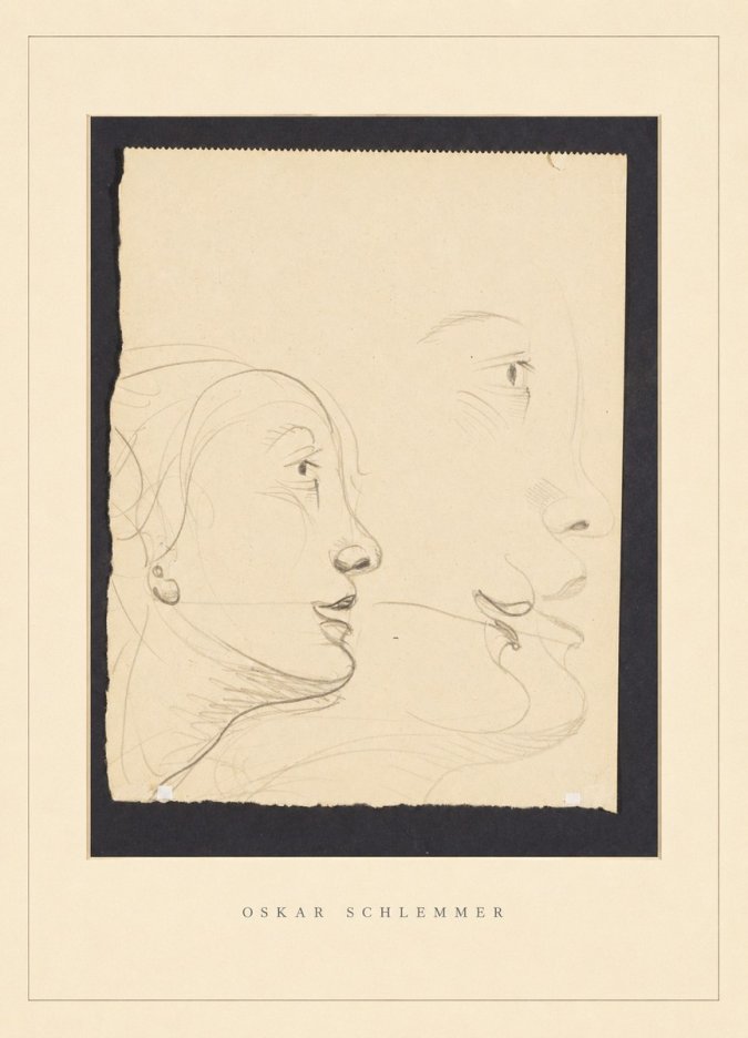 Oskar Schlemmer Profile Studies No4 - Póster