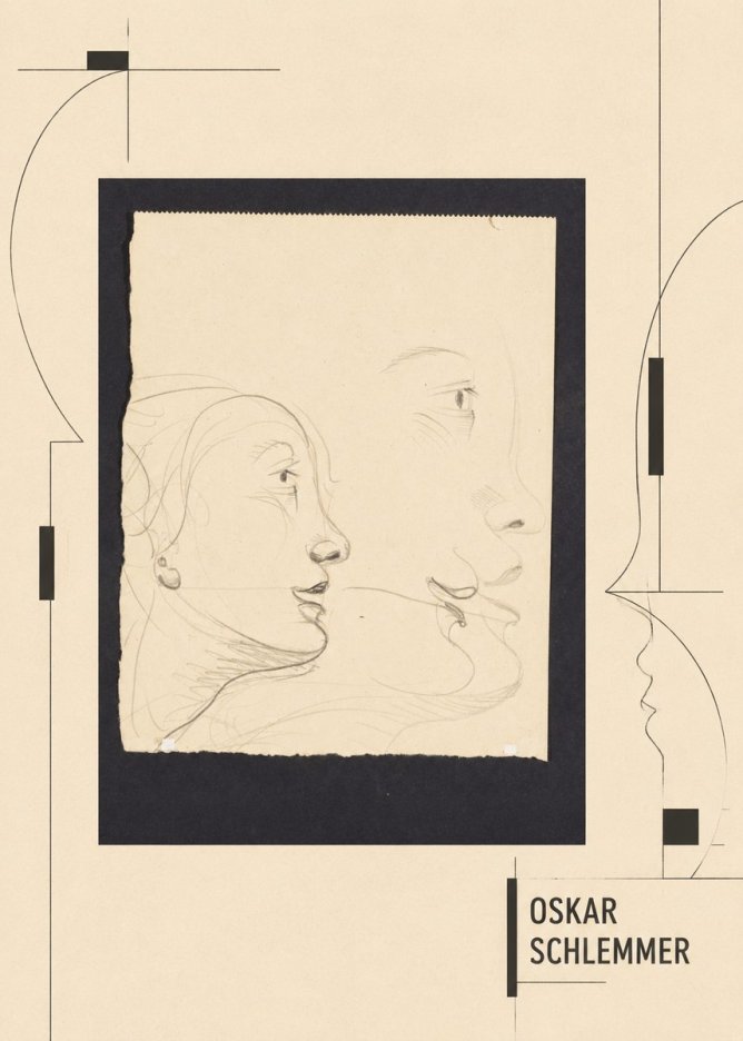 Oskar Schlemmer Profile Studies No6 - Póster
