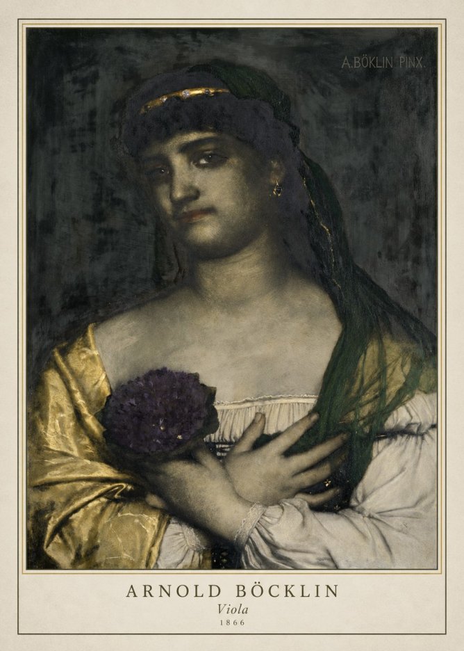 Arnold Böcklin Viola No4 - Póster