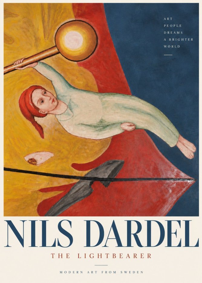 Nils Dardel The Lightbearer No4 - Póster