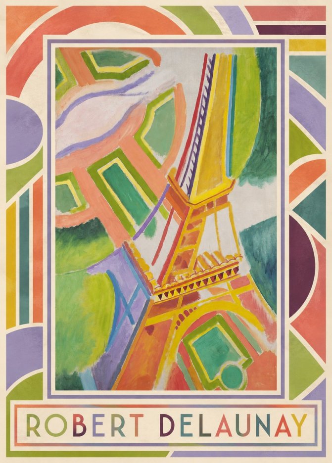 Robert Delaunay Tour Eiffel No1 - Póster