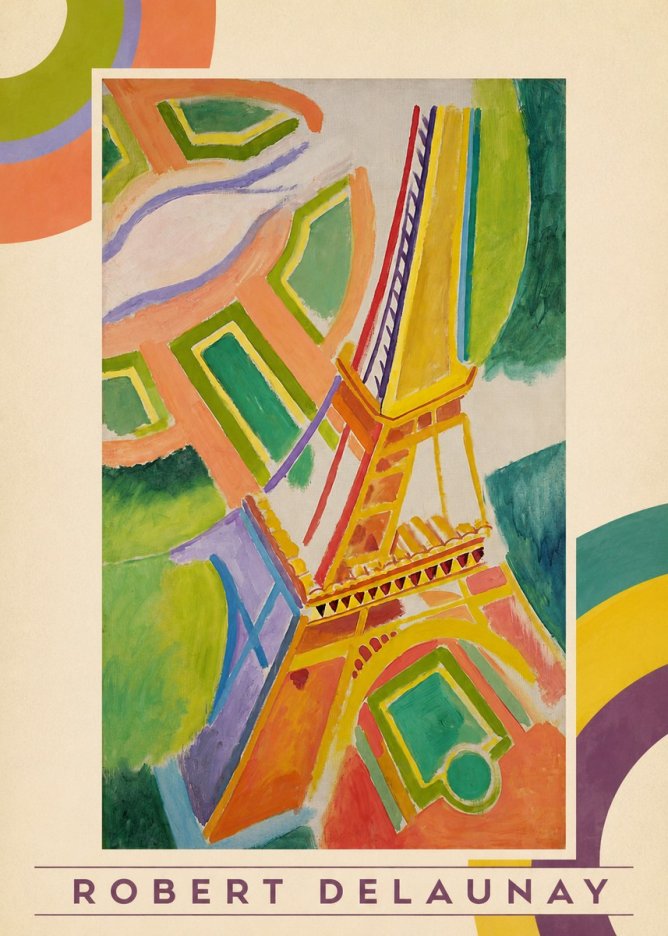 Robert Delaunay Tour Eiffel No3 - Póster