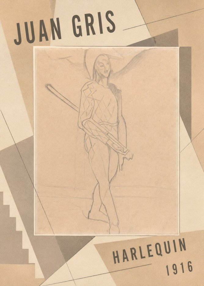 Juan Gris Harlequin No2 - Póster