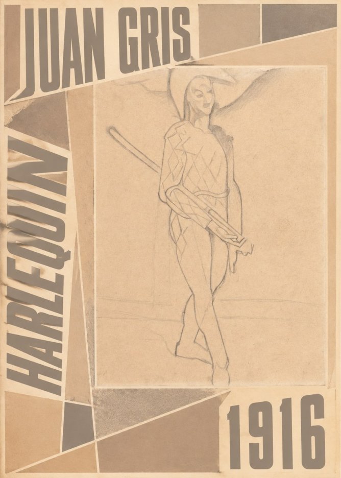 Juan Gris Harlequin No5 - Póster