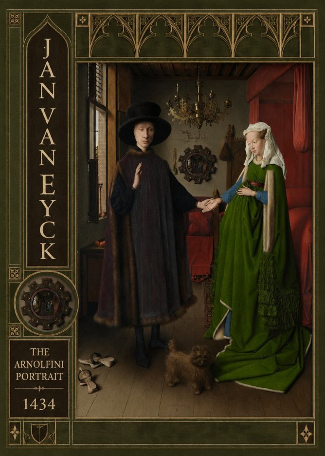 Jan van Eyck The Arnolfini Portrait III No3 - Póster