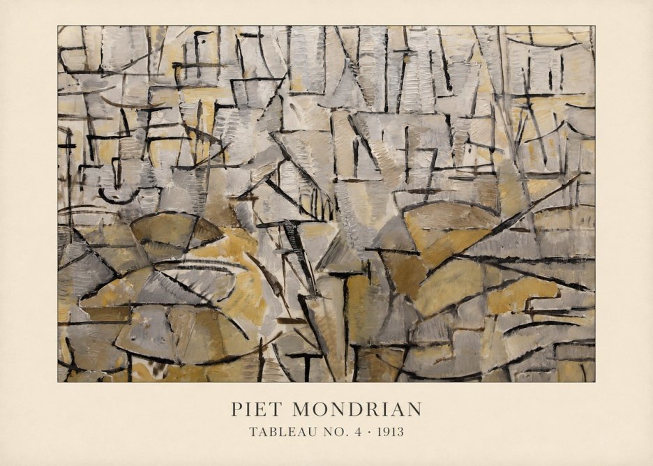 Piet Mondrian Tableau No. 4 No4 - Póster