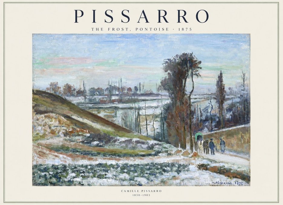 Pissarro The Frost, Pontoise No1 - Póster