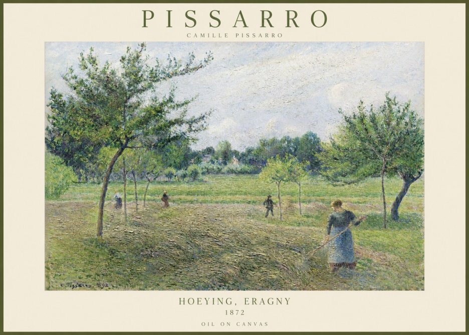 Pissarro Hoeying, Eragny No1 - Póster