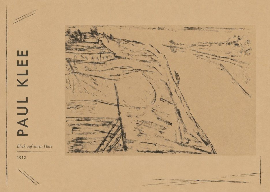 Paul Klee Blick Auf Einen Fluss No2 - Póster