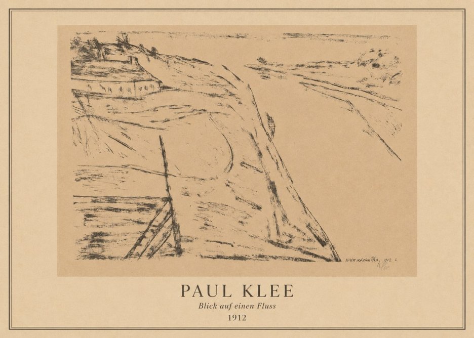 Paul Klee Blick Auf Einen Fluss No4 - Póster