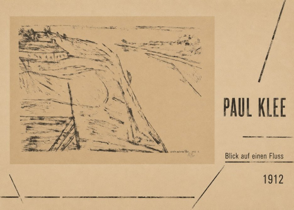 Paul Klee Blick Auf Einen Fluss No5 - Póster