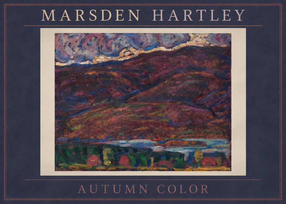 Marsden Hartley Autumn Color No2 - Póster