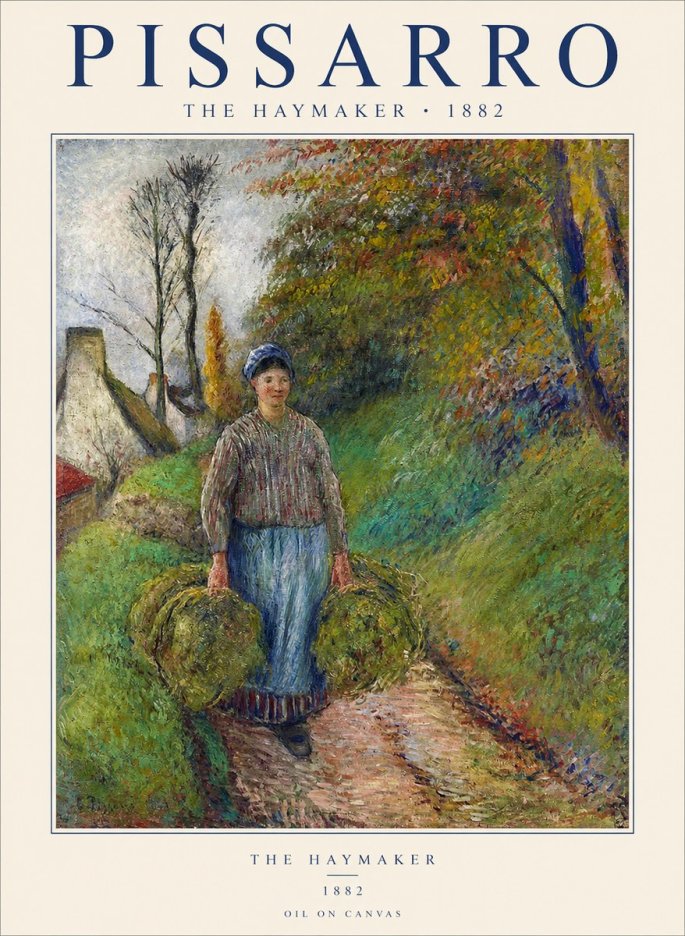Pissarro The Haymaker No1 - Póster