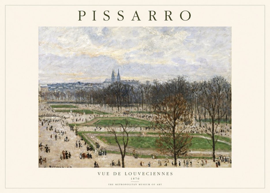 Pissarro The Tuileries Garden, Paris No2 - Póster