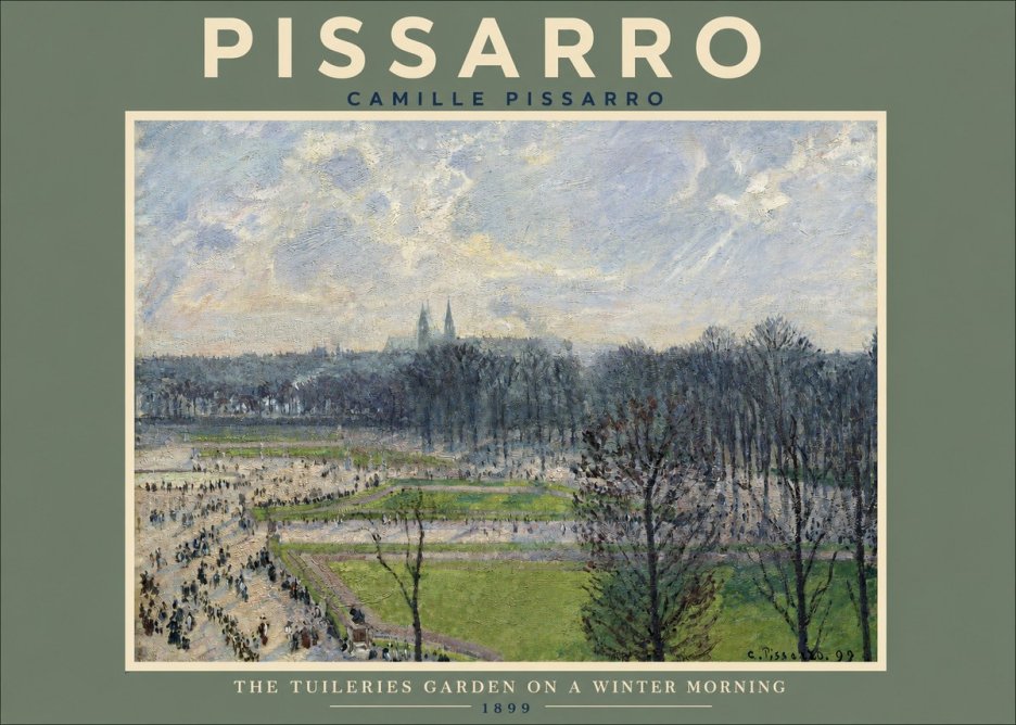 Pissarro The Tuileries Gardens, Cloudy Weather No2 - Póster