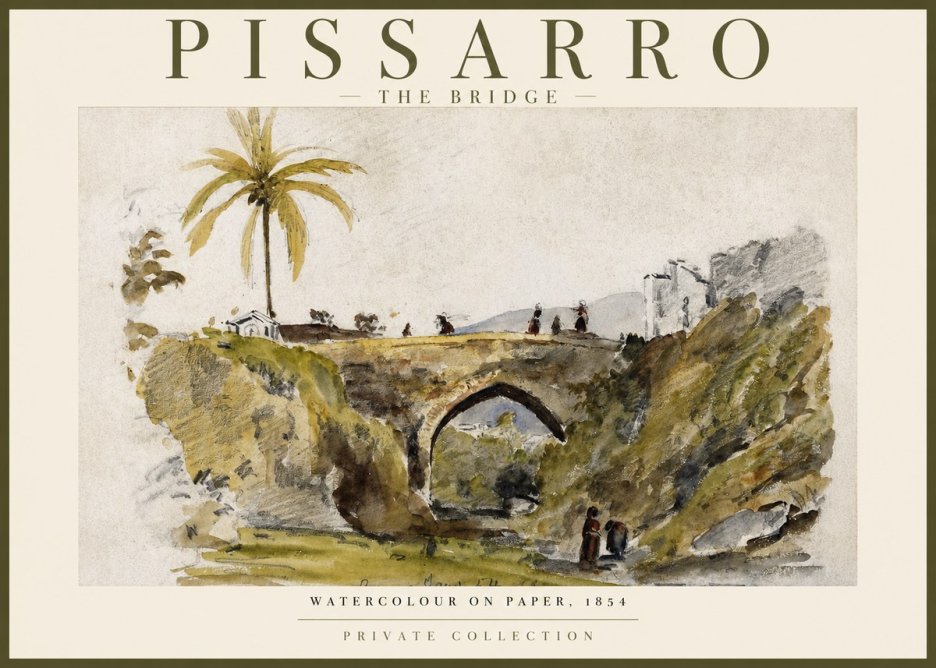 Pissarro The Bridge No2 - Póster