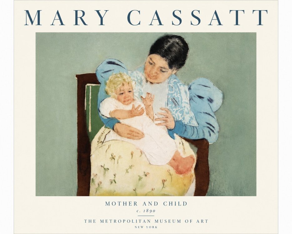 Mary Cassatt Mother and Child III No5 - Póster