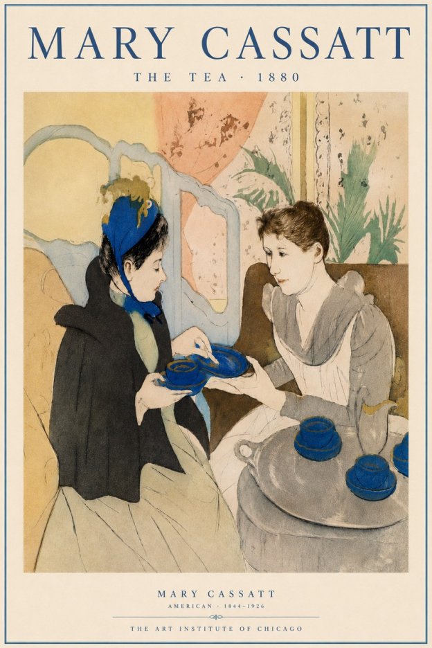 Mary Cassatt The Tea No5 - Póster