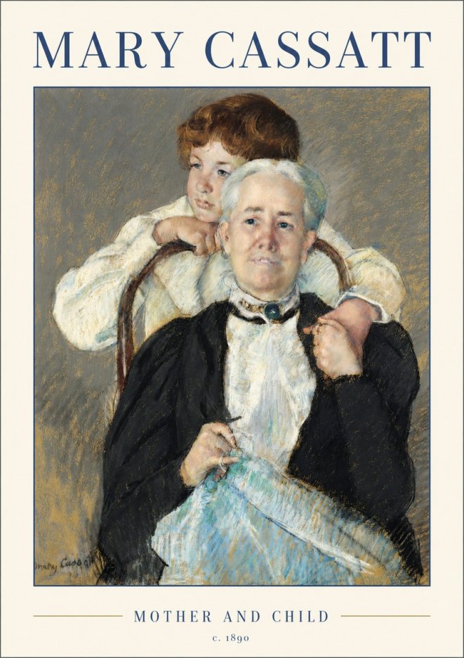 Mary Cassatt Mother and Child V No2 - Póster