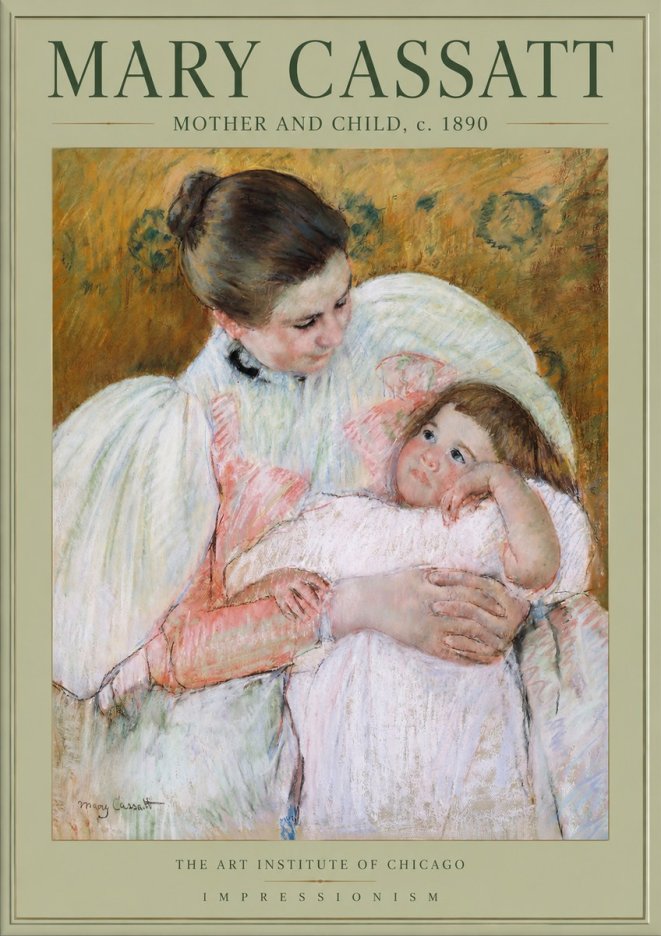 Mary Cassatt Mother and Child VI No2 - Póster