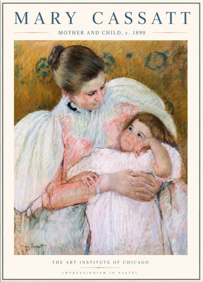 Mary Cassatt Mother and Child VI No3 - Póster