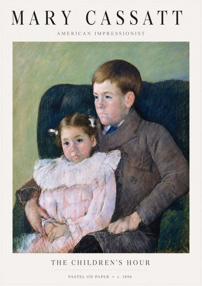 Mary Cassatt The Children's Hour No5 - Póster