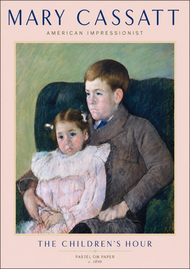 Mary Cassatt The Children's Hour No6 - Póster