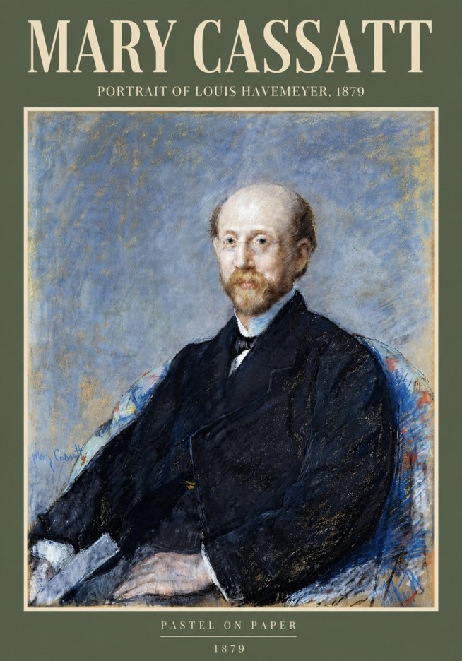 Mary Cassatt Portrait of Louis Havemeyer No6 - Póster