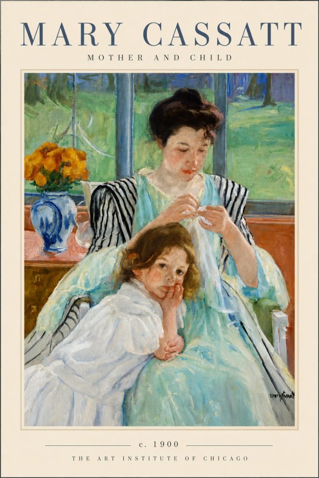 Mary Cassatt Mother and Child VII No4 - Póster