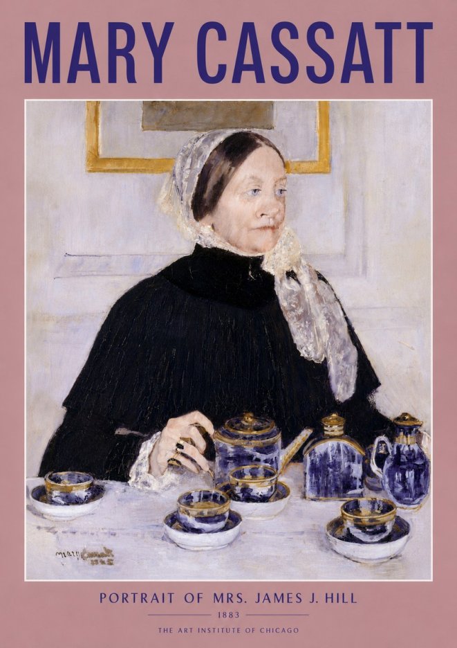 Mary Cassatt Portrait of Mrs. James J. Hill No4 - Póster