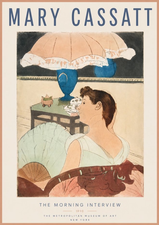 Mary Cassatt The Morning Interview No4 - Póster