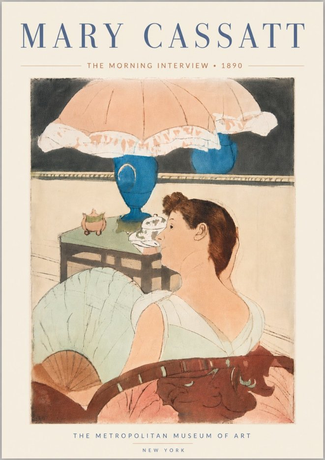 Mary Cassatt The Morning Interview No6 - Póster